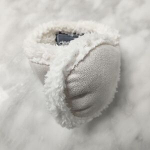 180s Degrees the Original Earmuff White Cream Suede & Fleece